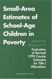 Cover of Small-Area Estimates of School-Age Children in Poverty by National Research Council (US)