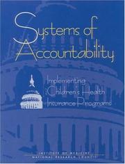 Front cover of Systems of accountability by Health Insurance, and Access to Care Committee on Children
