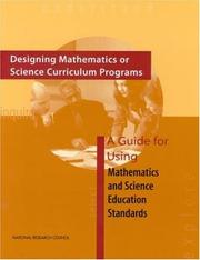 Front cover of Designing Mathematics or Science Curriculum Programs by National Research Council (US)
