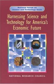 Cover of Harnessing Science and Technology for America's Economic Future by National Research Council (US)