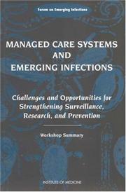 Front cover of Managed care systems and emerging infections by Based on a Workshop of the Forum on Emerging Infections