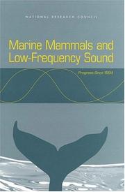 Cover of Marine Mammals and Low-Frequency Sound by National Research Council (US)