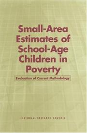 Front cover of Small-area estimates of school-age children in poverty by National Research Council (U.S.). Panel on Estimates of Poverty for Small Geographic Areas.