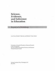 Front cover of Science, evidence, and inference in education by Richard J. Shavelson