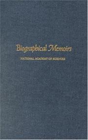 Cover of Biographical Memoirs by Office of the Home Secretary