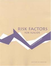Front cover of Risk factors for suicide by Prepared by Sara K. Goldsmith