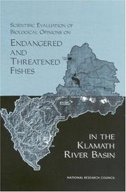 Cover of Scientific Evaluation of Biological Opinions on Endangered and Threatened Fishes in the Klamath River Basin by National Research Council (US)