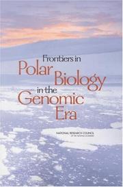 Front cover of Frontiers in polar biology in the genomic era by [name missing]