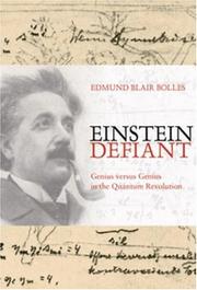 Front cover of Einstein Defiant by Edmund Blair Bolles