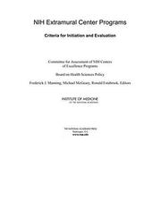 Front cover of NIH Extramural Center Programs by Committee for Assessment of NIH Centers of Excellence Programs