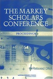Cover of The Markey Scholars Conference by National Research Council (US)