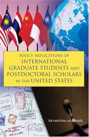 Cover of Policy Implications of International Graduate Students and Postdoctoral Scholars in the United States by National Research Council (US)