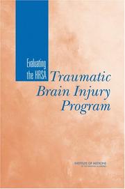 Front cover of Evaluating the HRSA Traumatic Brain Injury Program by Committee on Traumatic Brain Injury