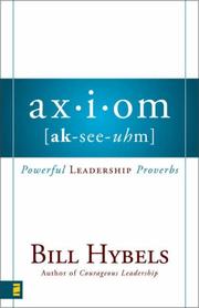 Cover of Axiom by Bill Hybels