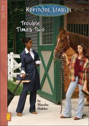 Front cover of Trouble times two by Marsha Hubler