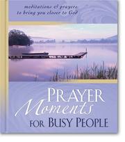 Front cover of Prayer Moments for Busy People by Zondervan Publishing Company