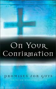 Front cover of On Your Confirmation Promises for Guys by Zondervan Publishing Company