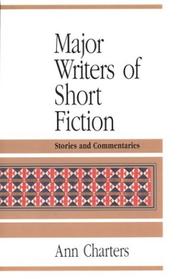 Front cover of Major Writers of Short Fiction by Ann Charters