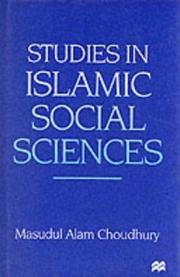 Cover of Studies in Islamic social sciences by Masudul Alam Choudhury