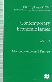 Front cover of Contemporary Economic Issues: Proceedings of the Eleventh World Congress of the International Economic Association, Tunis by Daniel Cohen