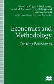Cover of Economics and methodology by Roger Backhouse