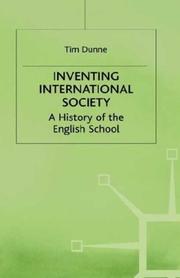 Cover of Inventing international society by Timothy Dunne