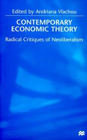 Front cover of Contemporary Economic Theory by Andriana Vlachou