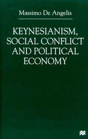 Front cover of Keynesianism, Social Conflict and Political Economy by Massimo De Angelis