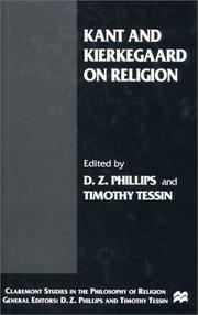 Front cover of Kant and Kierkegaard on religion by D. Z. Phillips