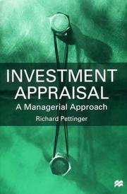Front cover of Investment Appraisal by Richard Pettinger