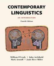 Cover of Contemporary linguistics by William O'Grady