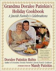 Front cover of Grandma Doralee Patinkin's holiday cookbook by Doralee Patinkin Rubin