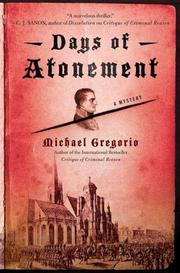 Front cover of Days of atonement by Michael Gregorio