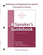 Cover of Outlining and organizing your speech by Merry Buchanan