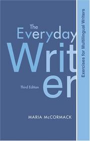 Front cover of Multilingual Exercises to Accompany The Everyday Writer by Maria McCormack