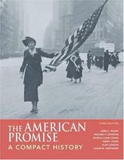 Front cover of The American promise by James L. Roark