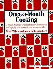 Cover of Once-a-month cooking by Mimi Wilson