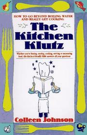 Cover of The kitchen klutz by Colleen Johnson