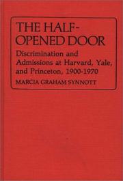 Cover of The half-opened door by Marcia Graham Synnott
