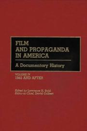 Front cover of Film and Propaganda in America by David Culbert