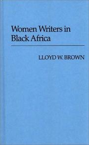 Cover of Women writers in Black Africa by Lloyd Wellesley Brown