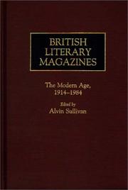 Cover of British Literary Magazines by Alvin Sullivan