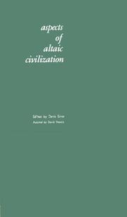 Front cover of Aspects of Altaic civilization by Permanent International Altaistic Conference (5th 1962 Bloomington, Ind.)