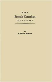 Front cover of The French-Canadian outlook by Mason Wade