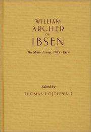 Cover of William Archer on Ibsen by William Archer