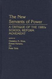 Cover of The New servants of power by Ernest Kahane