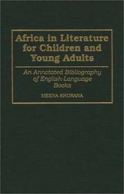 Cover of Africa in literature for children and young adults by Meena Khorana