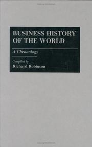 Front cover of Business history of the world by Robinson, Richard