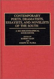 Cover of Contemporary poets, dramatists, essayists, and novelists of the South by Robert Bain
