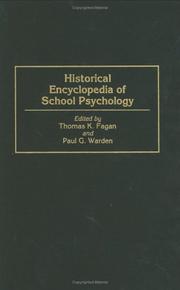 Cover of Historical encyclopedia of school psychology by Thomas Fagan